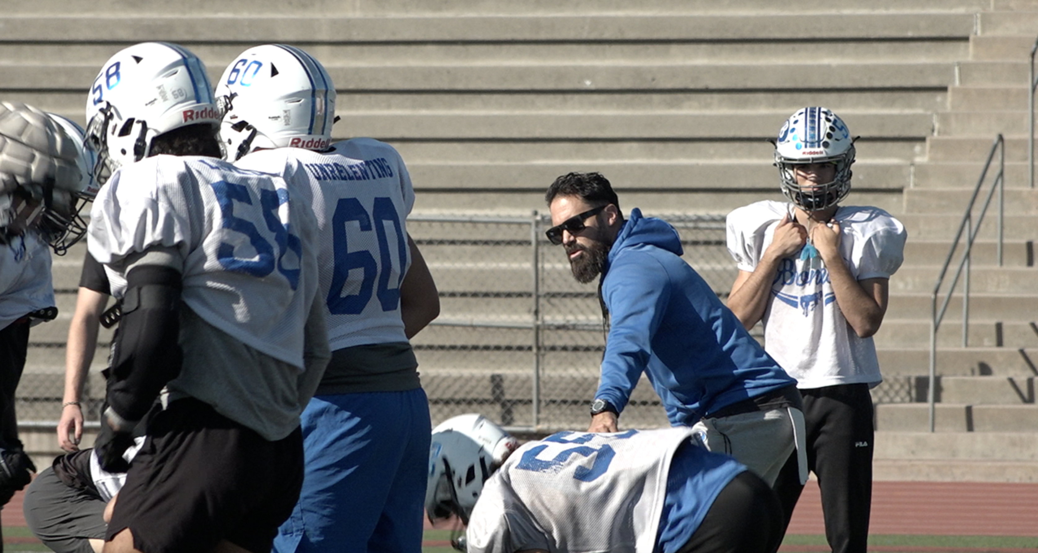 Eric Weddle coaching at Rancho Bernardo High School