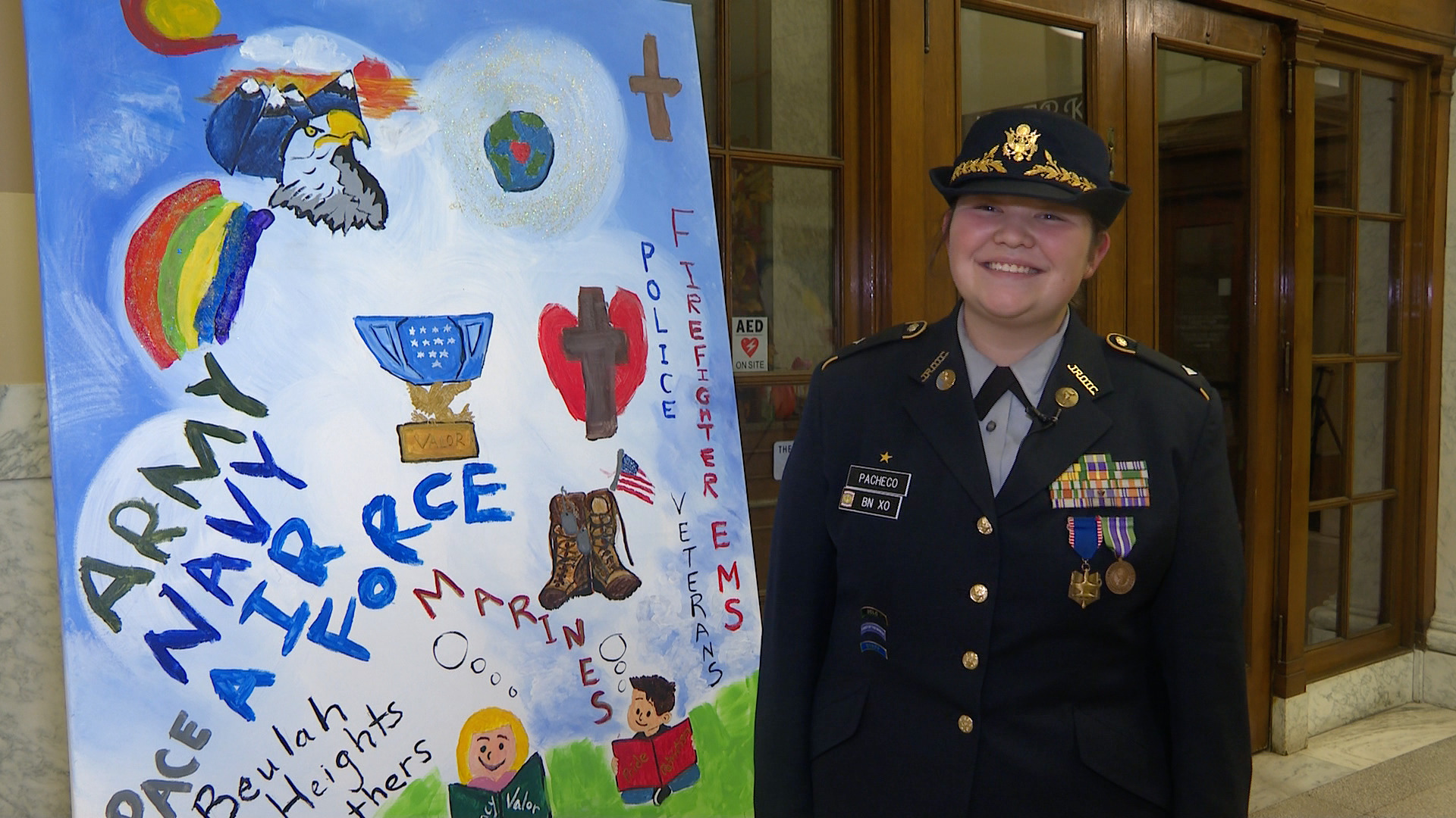 Pueblo D60 students thanks veterans through art