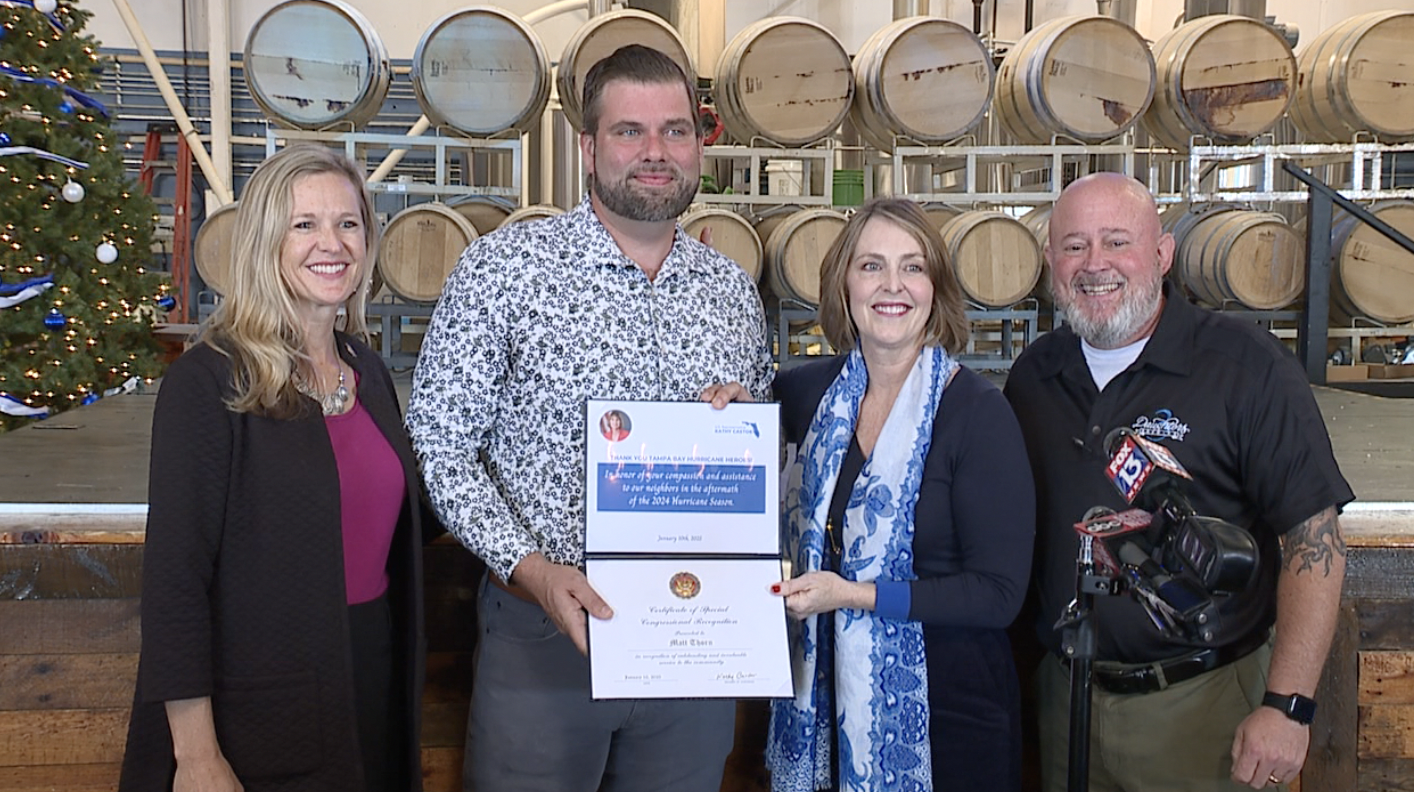 Residents honored for Hurricane relief efforts