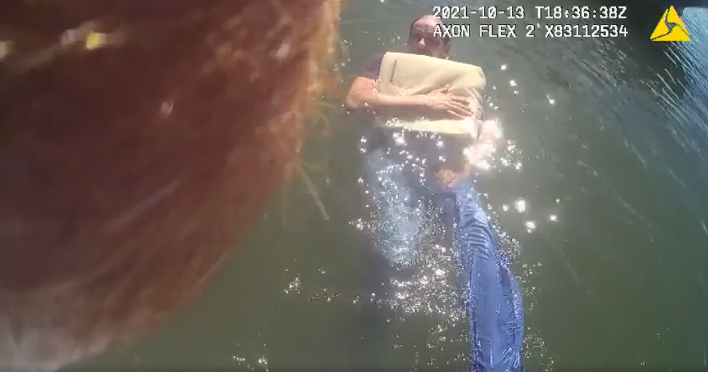 Florida man in river.png