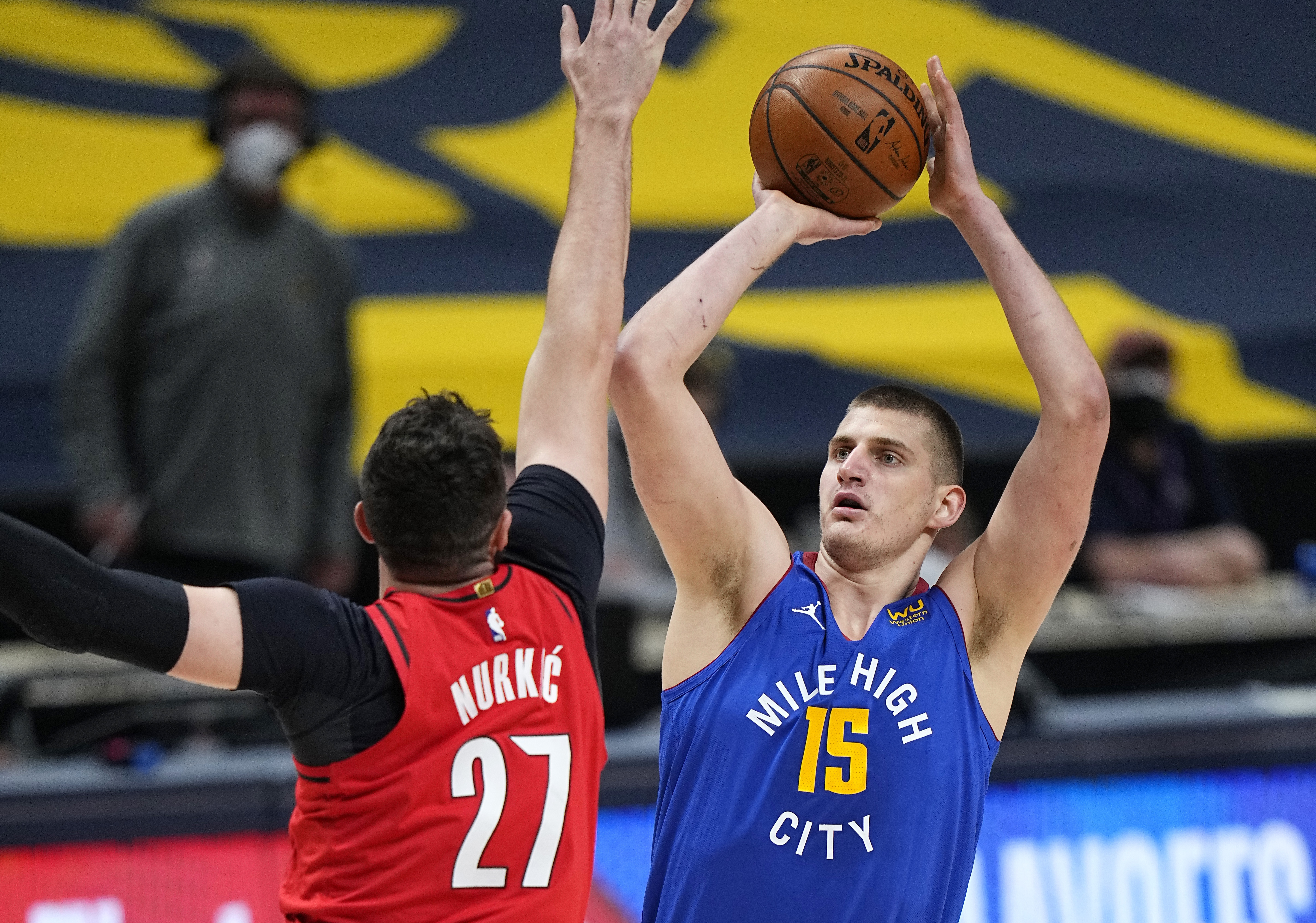 Trail Blazers Nuggets Basketball