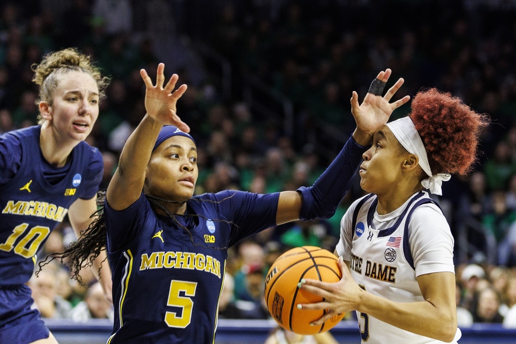 NCAA Michigan Notre Dame Basketball