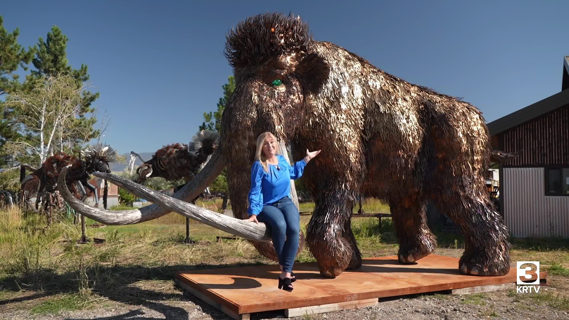 Montana artist creates 'wooly mammoth' for Burning Man