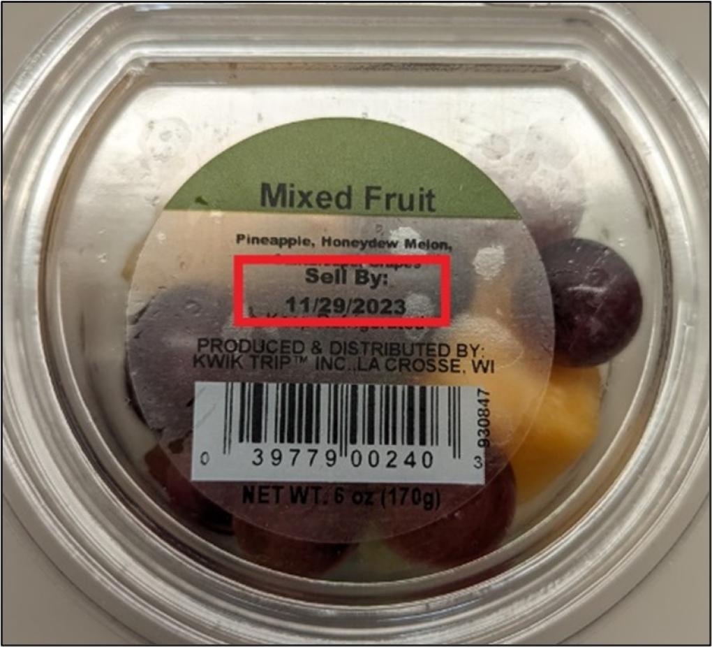 recalled fruit cup