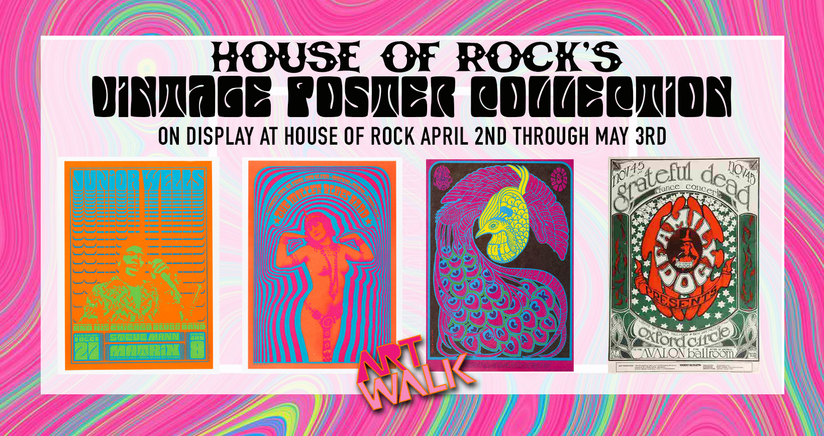 House of Rock featuring vintage poster collection for Corpus Christi Art Walk - Vimarsana News