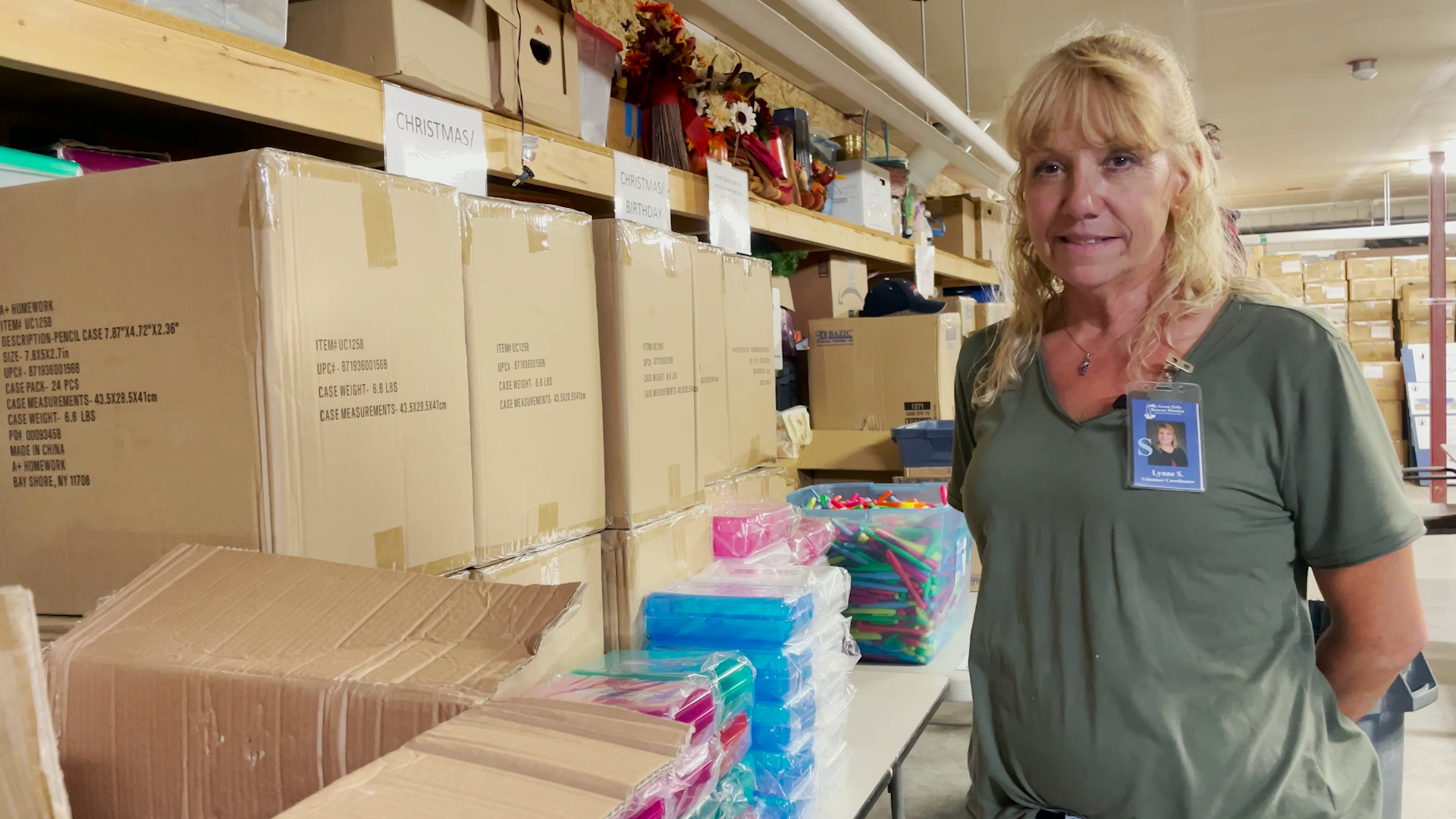 Lynne Staigmiller, volunteer coordinator at the Rescue Mission