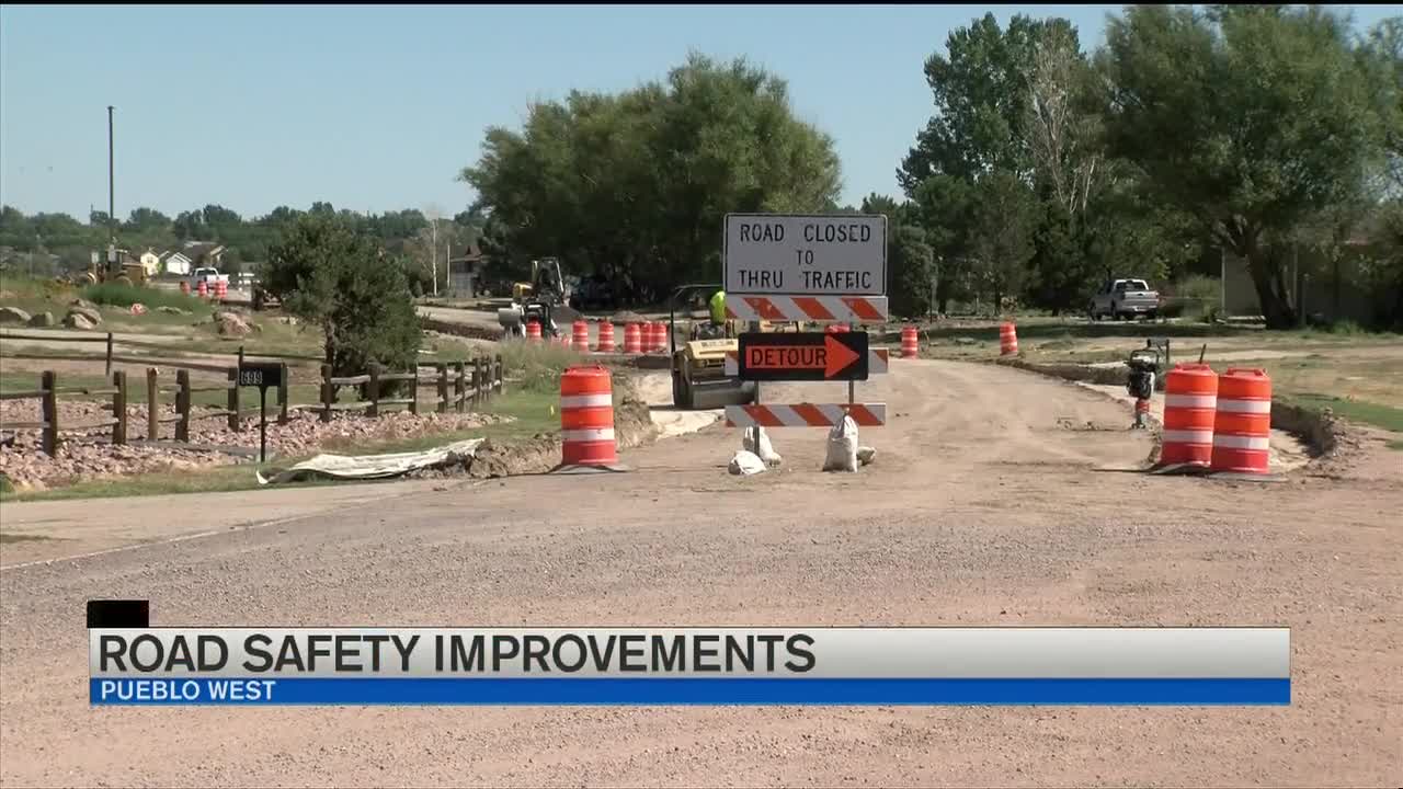 Road safety improvements near Pueblo West High School