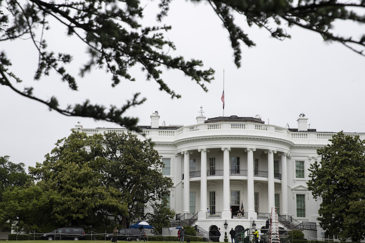 Trump orders flags to fly at half-staff to honor military, coronavirus victims