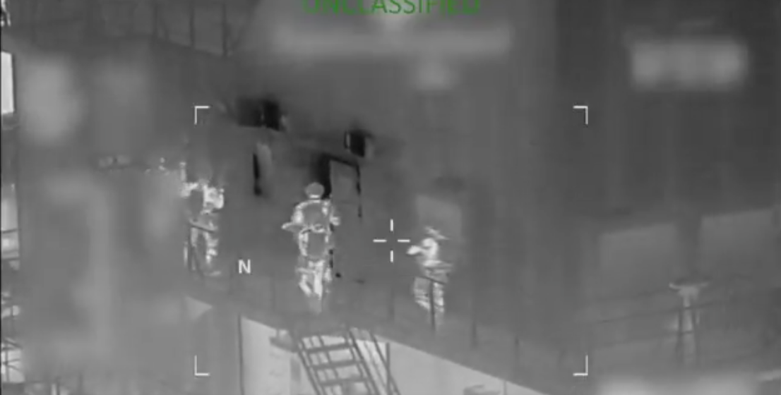 US military boards tanker