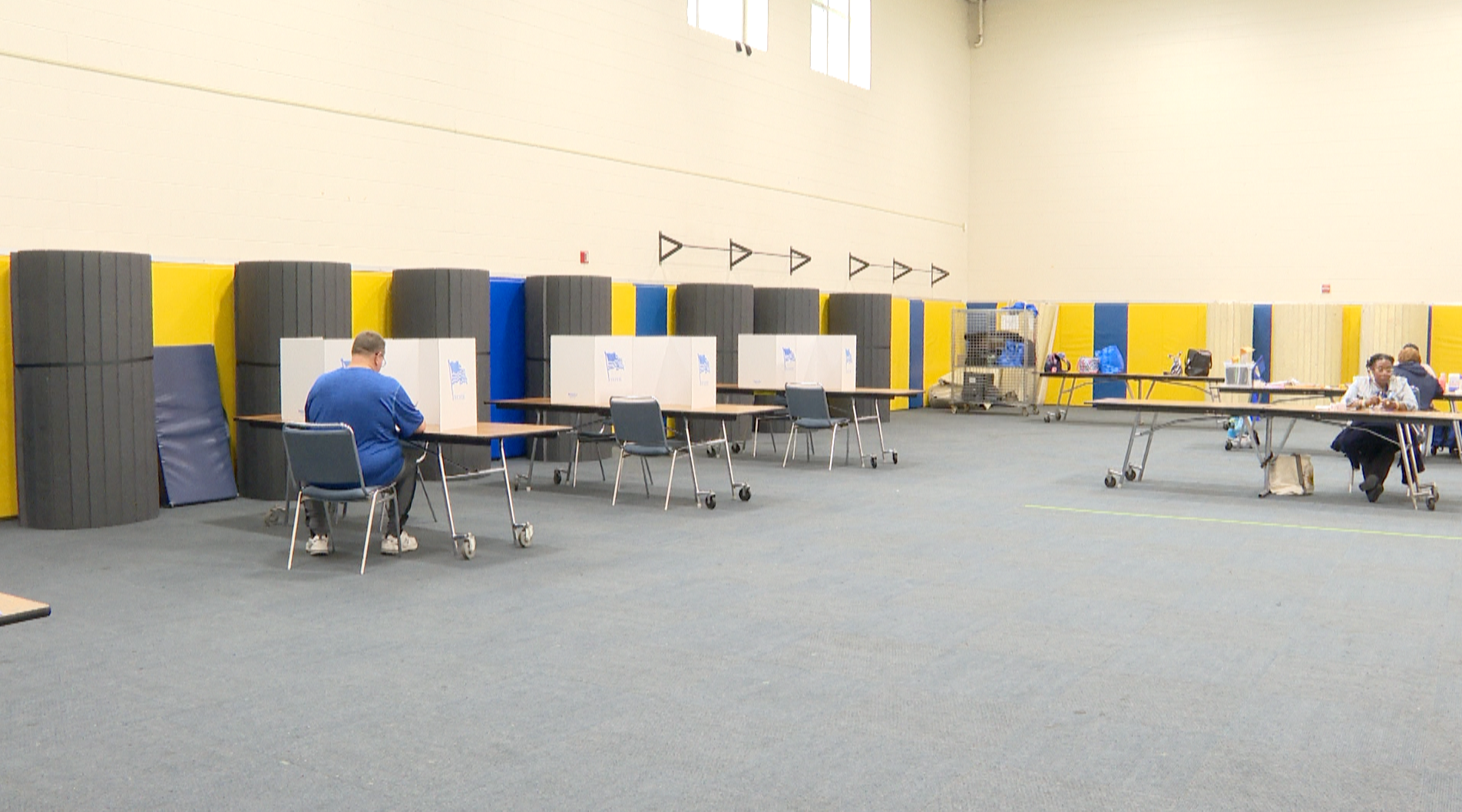 Voting at Norview Middle School