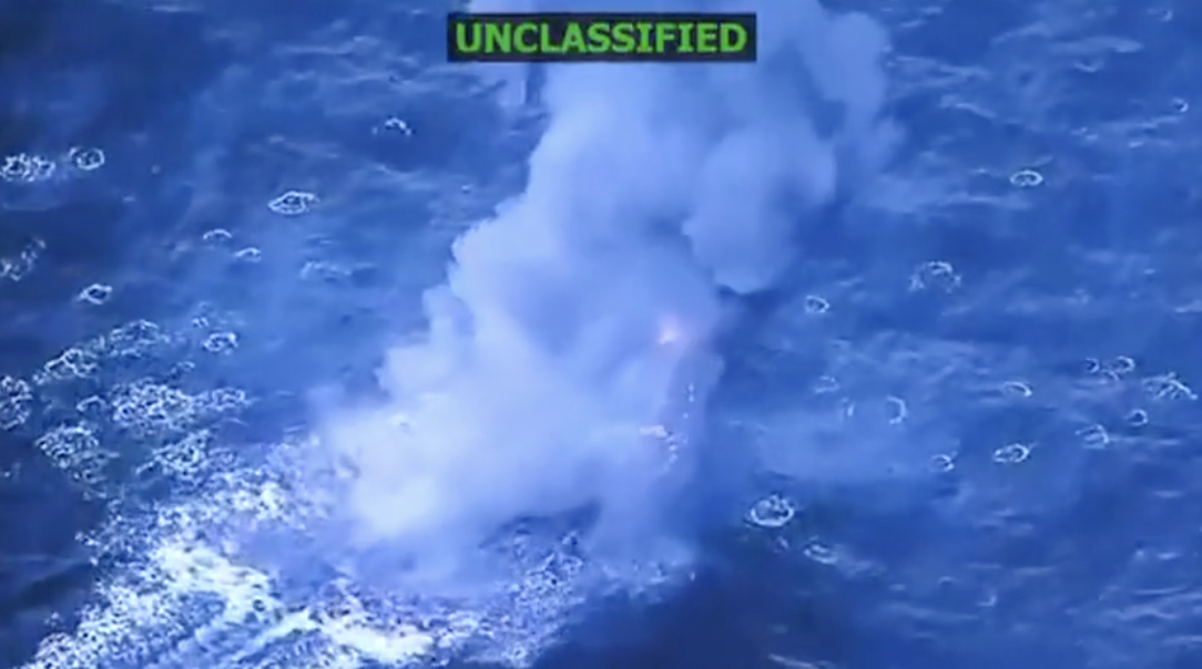 U.S. military strikes a boat off the coast of Venezuela that the president said was carrying drugs.  