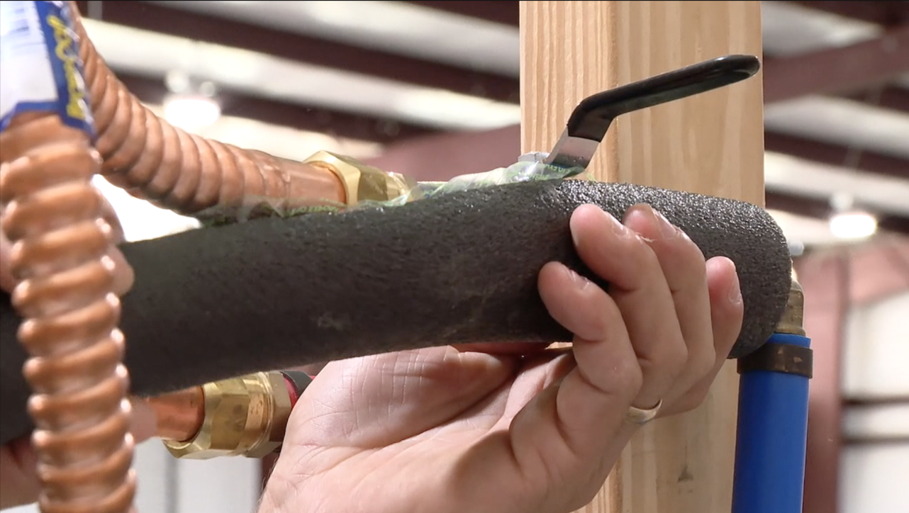 Covering your pipes in cold weather