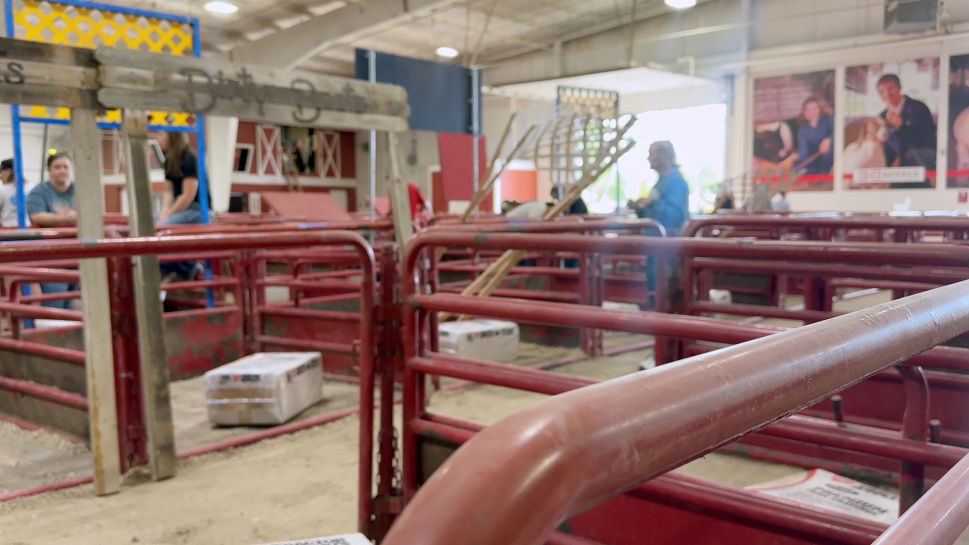 Pens set up for Canyon County fair 