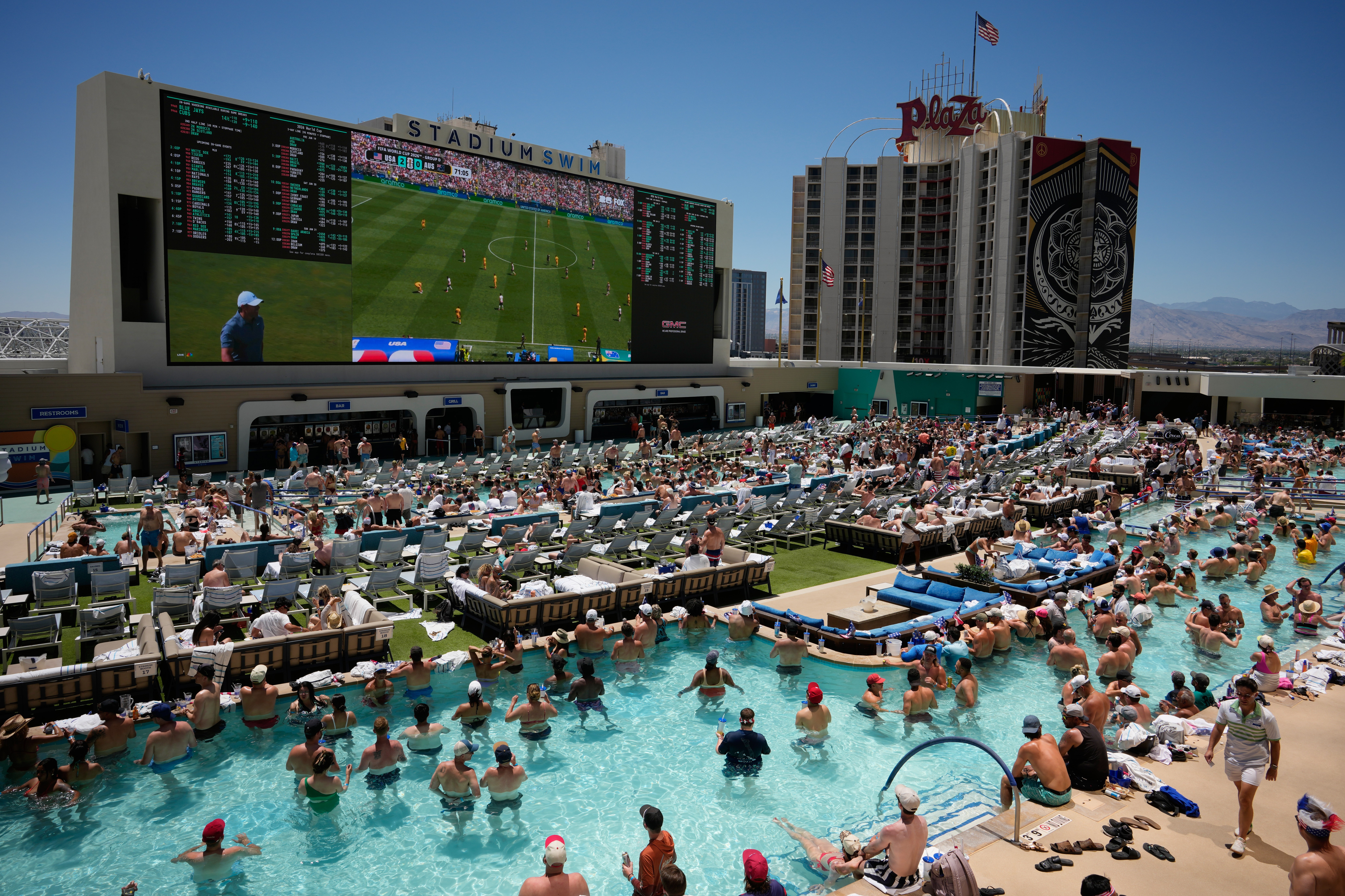 APTOPIX Las Vegas WCup Soccer Reaction