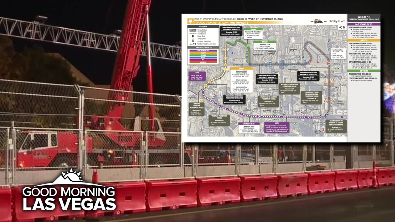 Good Morning, Las Vegas: Traffic impacts lingering after Las Vegas Grand Prix