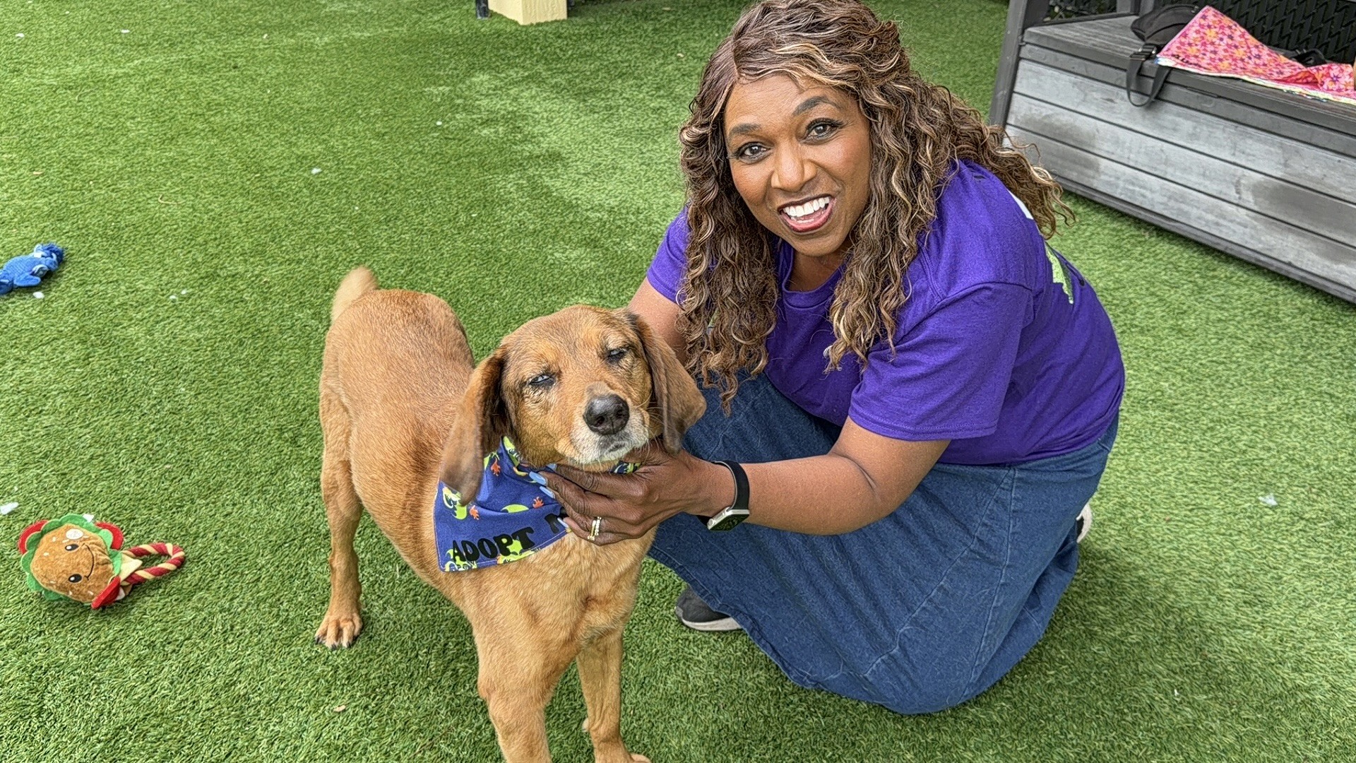 Tania Rogers and Riley Underdog