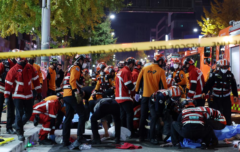 59 dead after Halloween crowd surge in Seoul