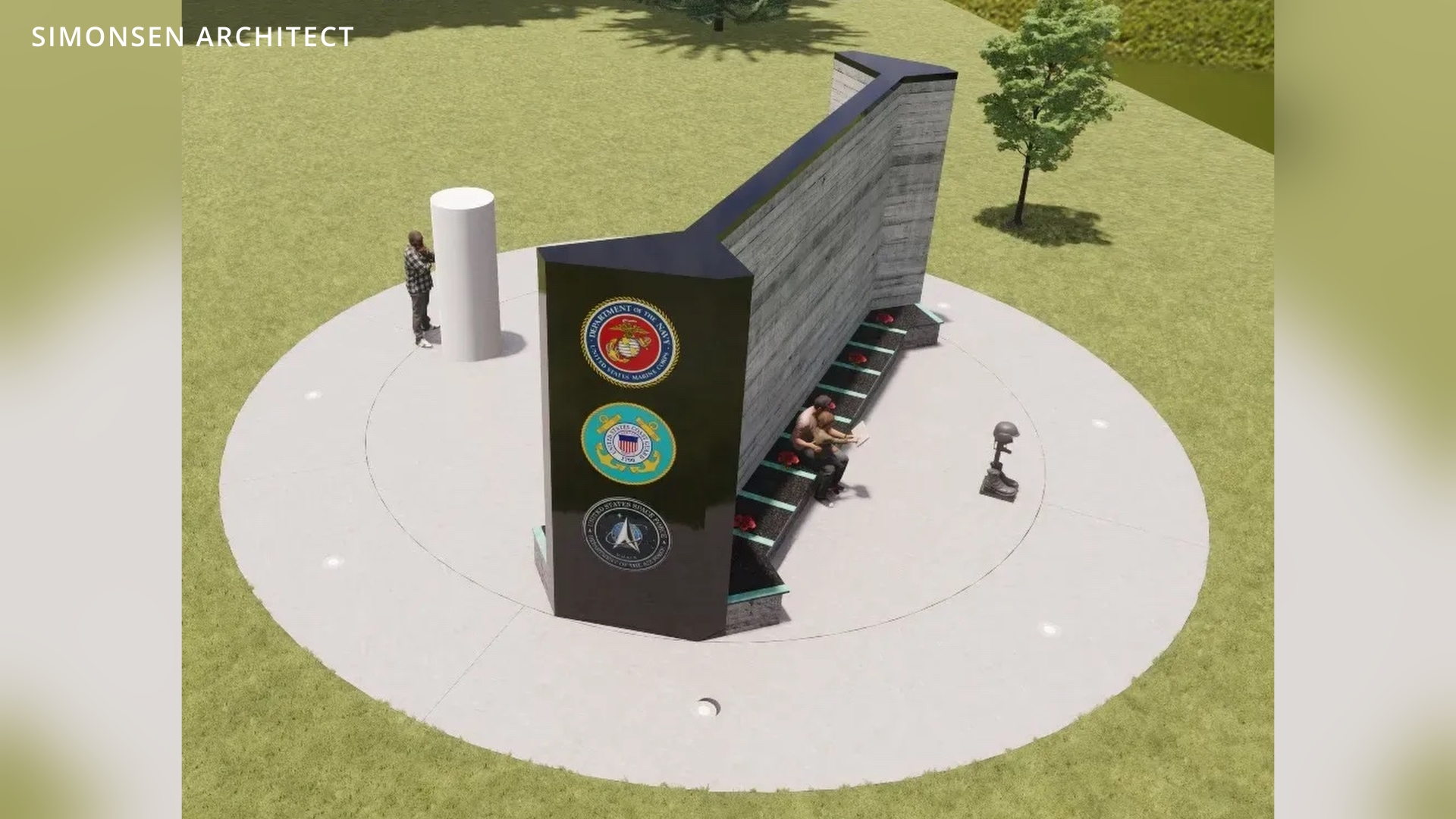 Rendering of the memorial