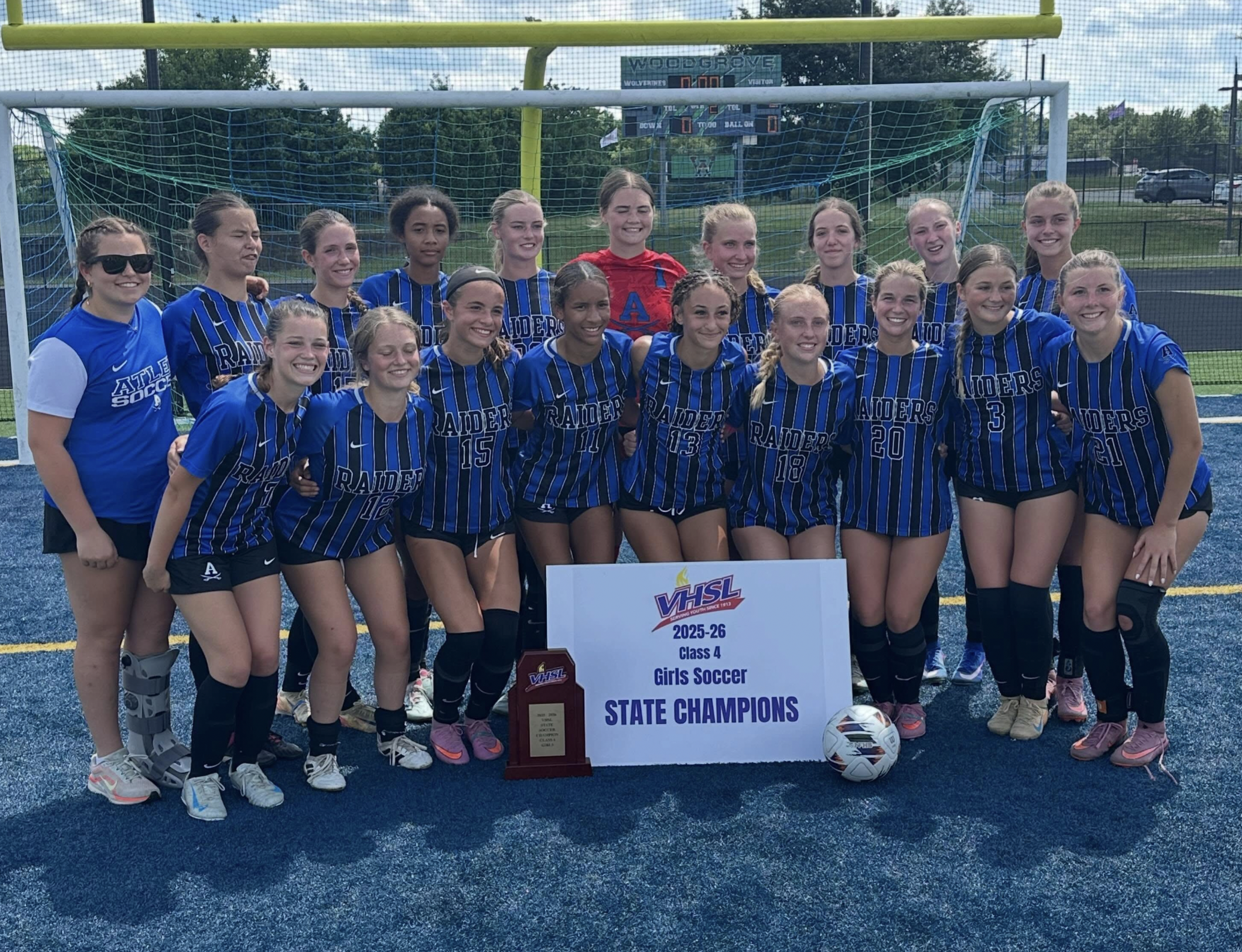 Atlee wins 1st girls soccer state title in program history with 4-0 shutout of Heritage