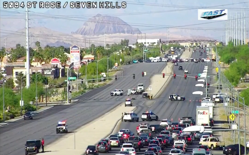 crash on st rose/ seven hills 