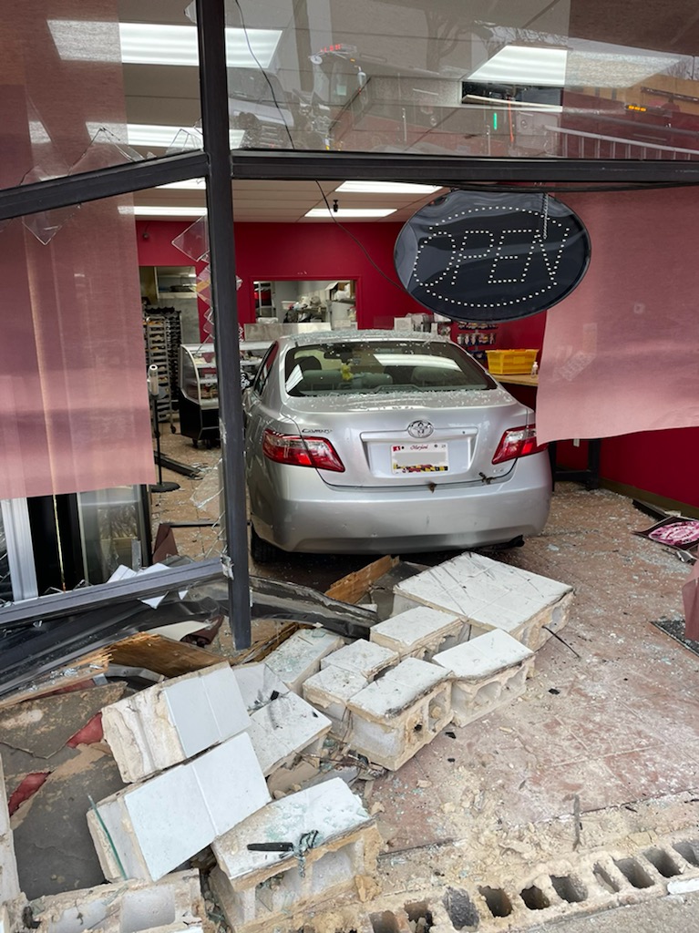 Car into Catonsville bakery