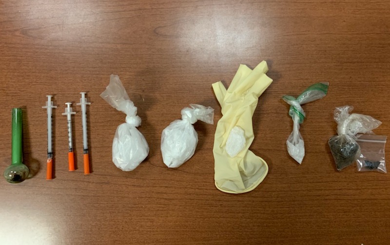 Drug, meth heroin found on man