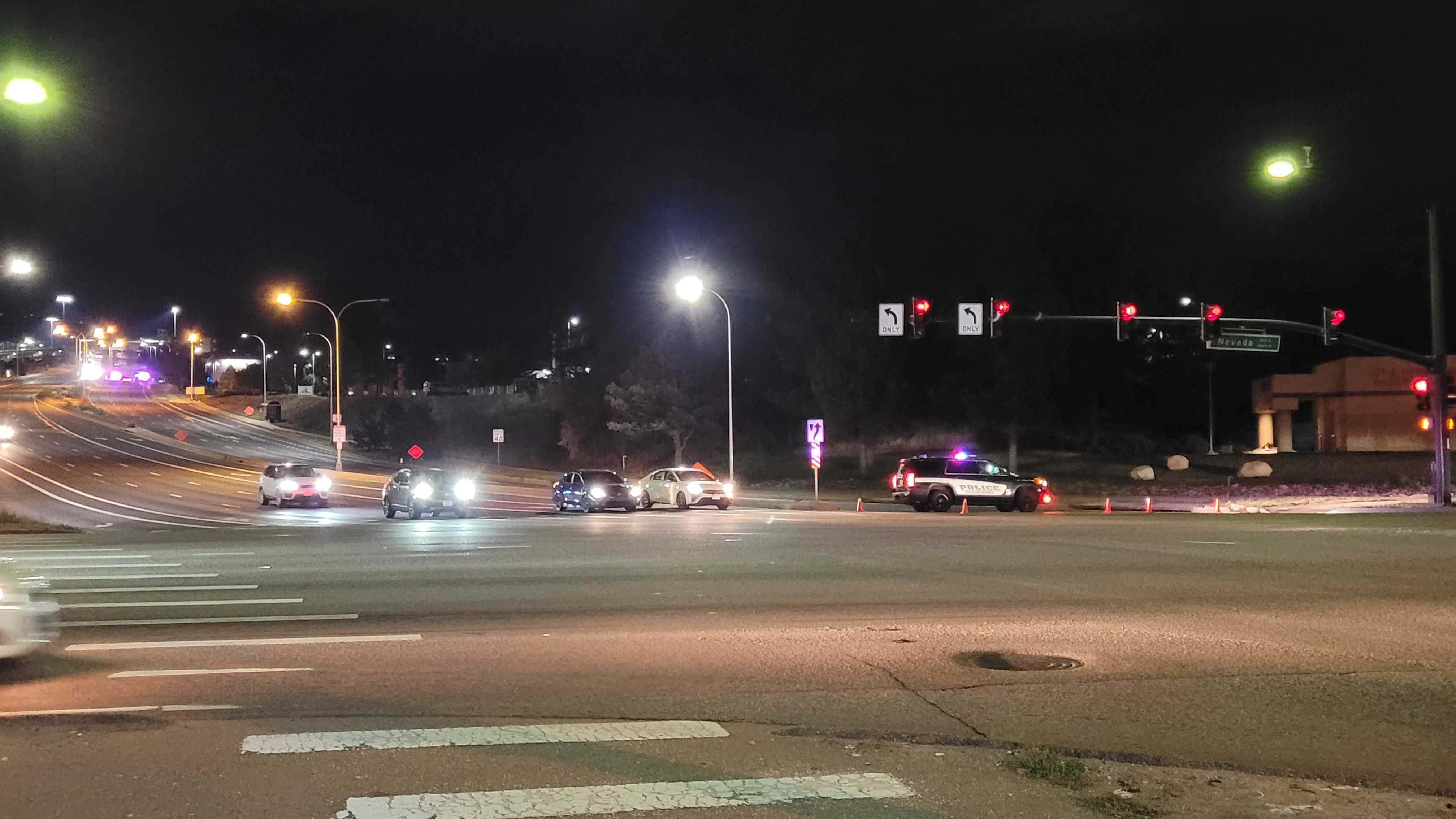 Road Closed at Austin Bluffs and Nevada