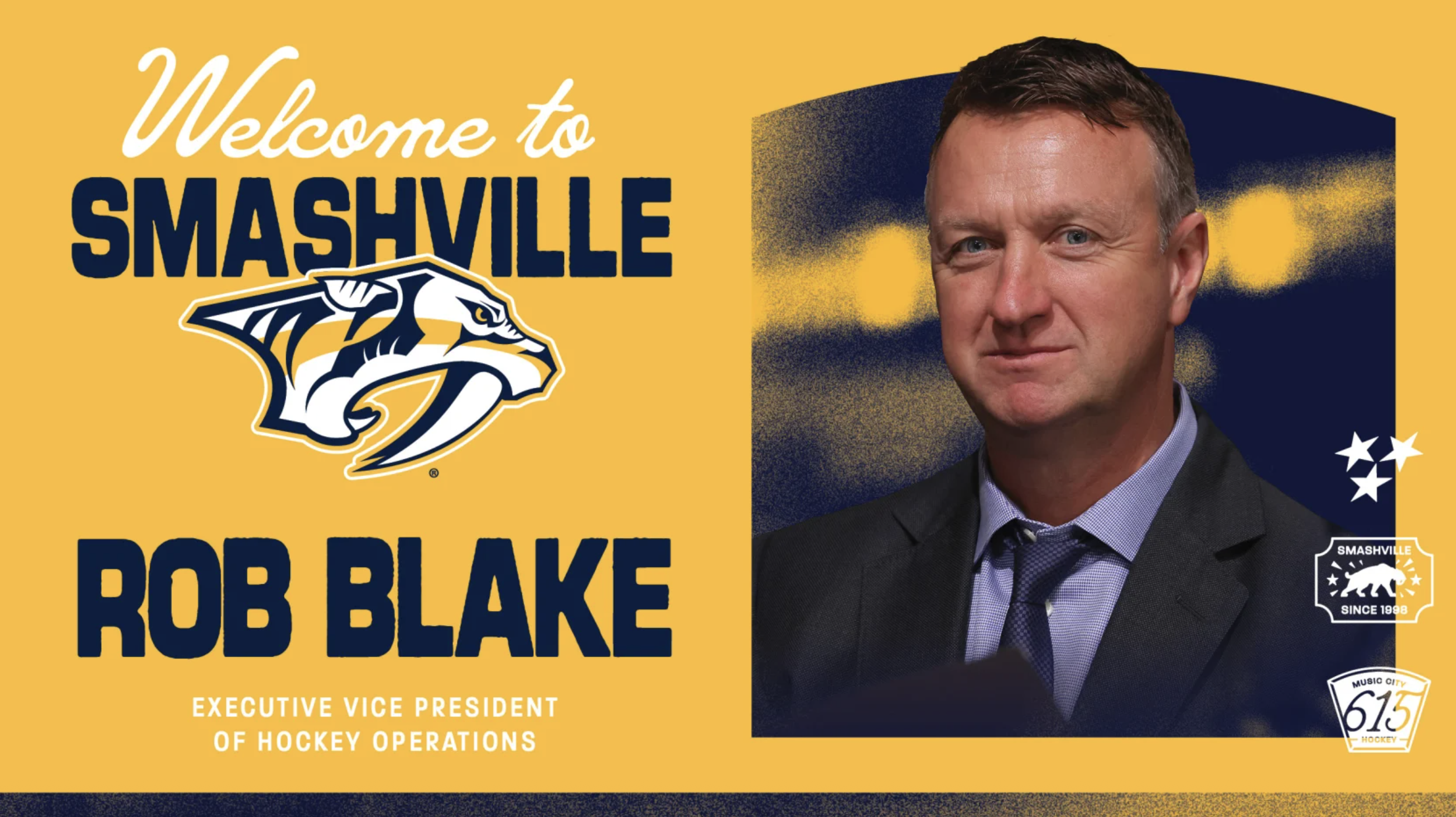 Predators Hire Rob Blake as Executive Vice President of Hockey Operations