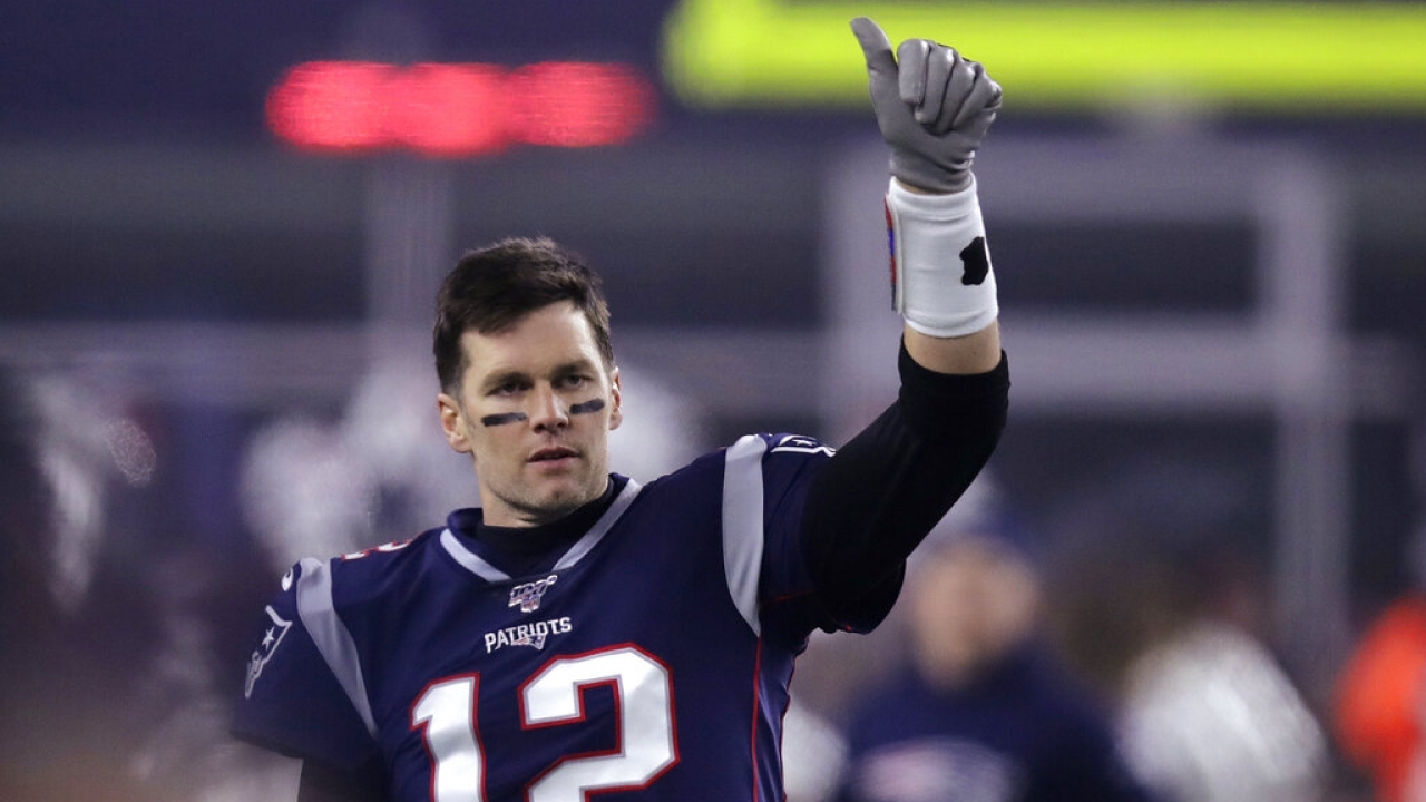 Tom Brady in Foxborough, Mass.