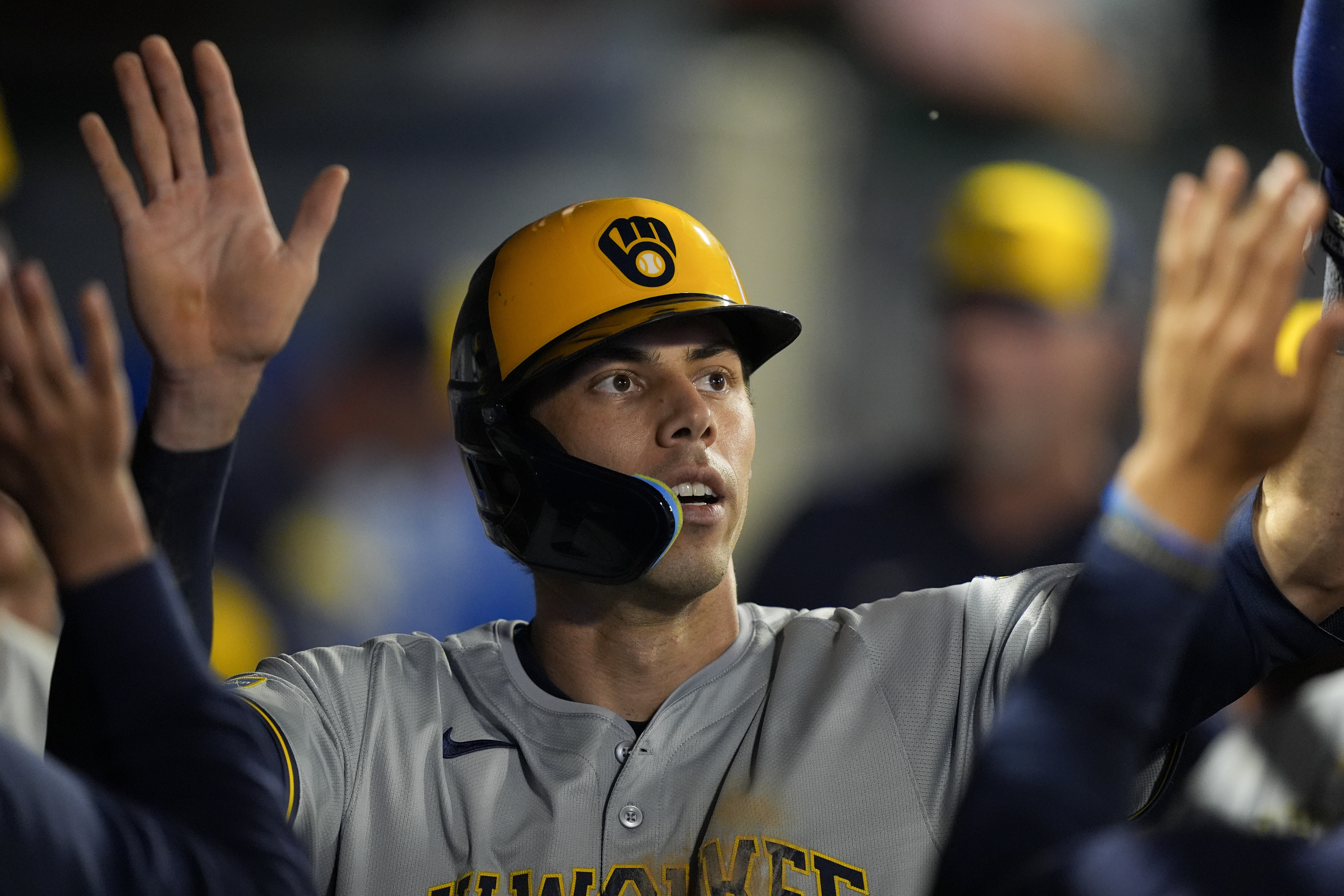 Brewers Yelich Baseball