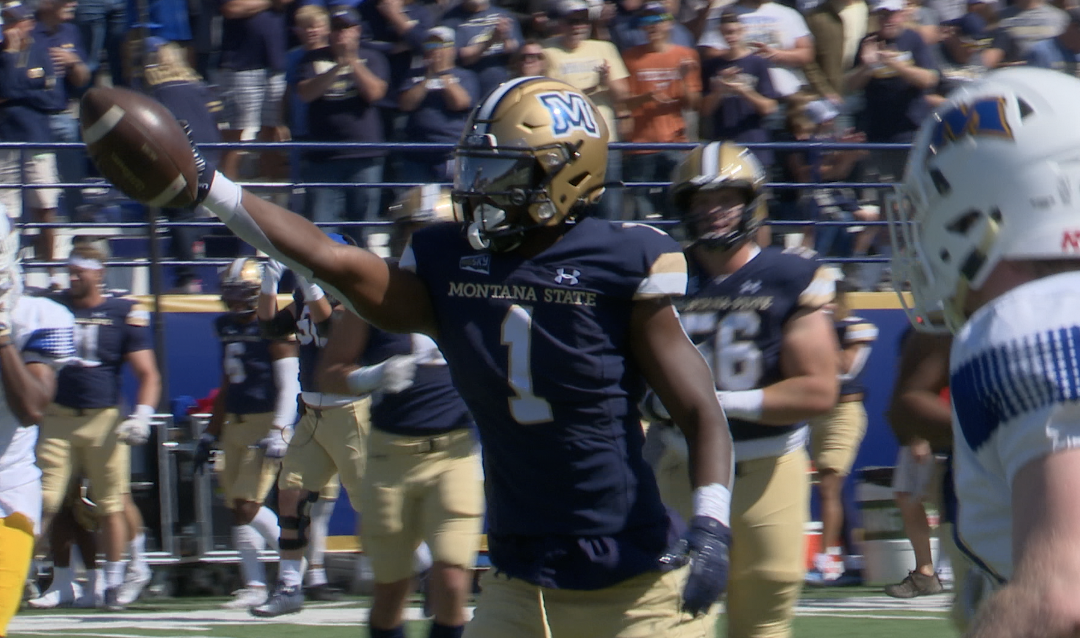 Ravi Alston celebrates after his 47-yard reception.