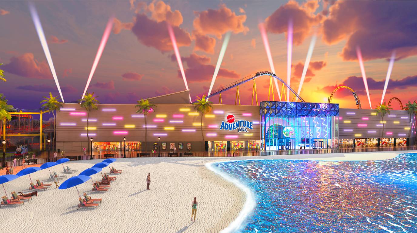 Rendering of Mattel Adventure Park being built in Glendale, Arizona. 
