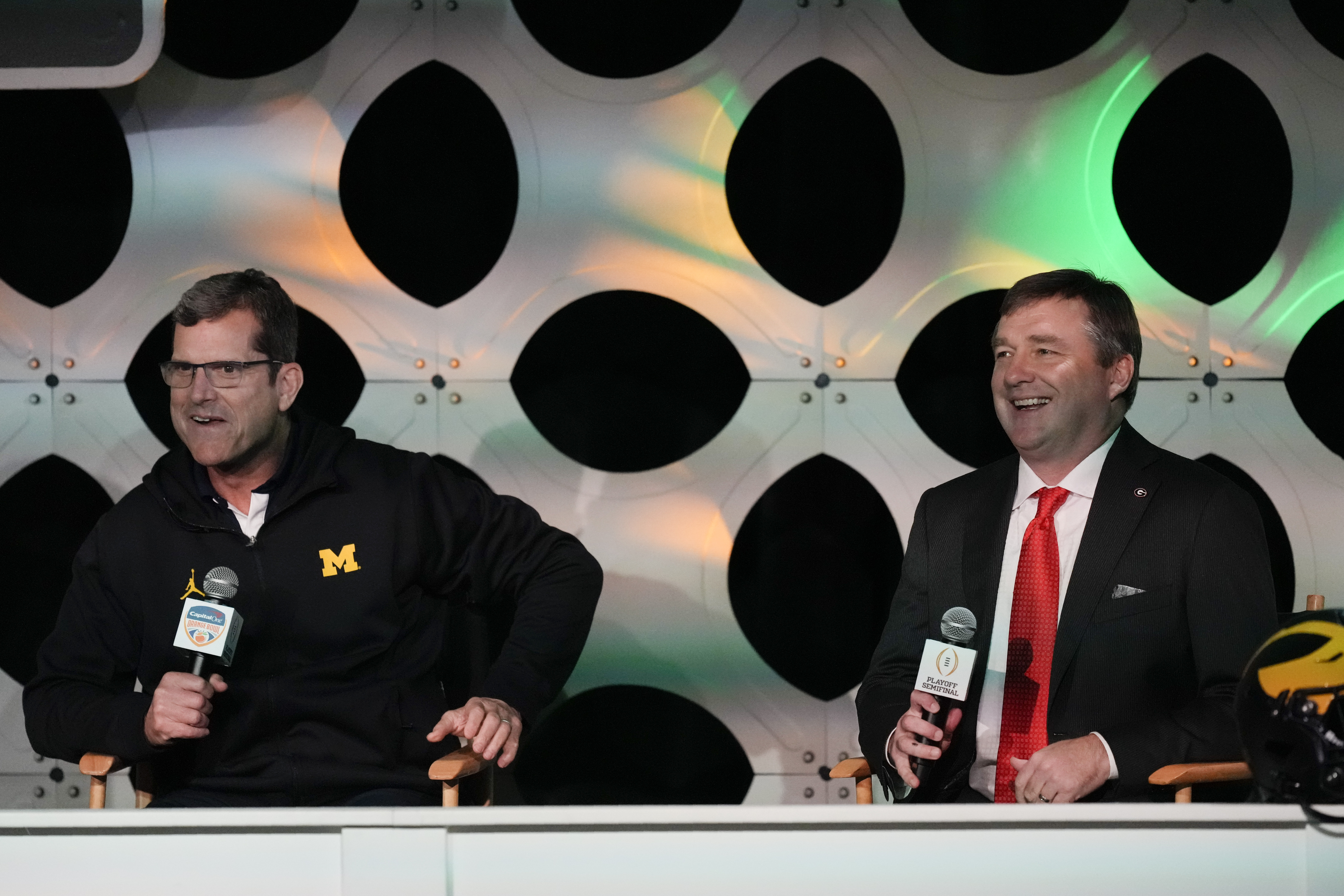 Jim Harbaugh, Kirby Smart Orange Bowl Press Conference