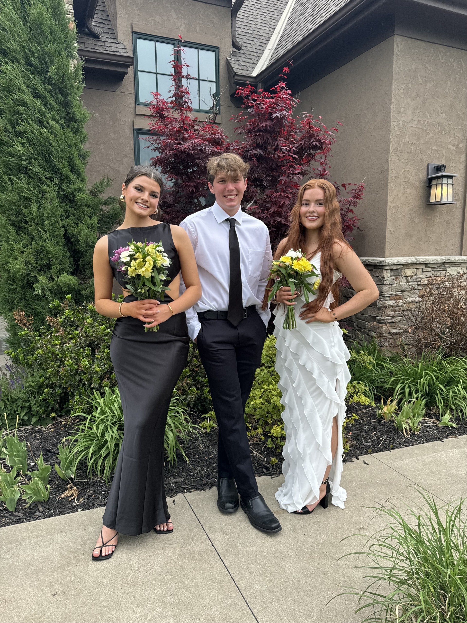 Aubrey Yeates, Kole Cunningham and Lucy Yeates