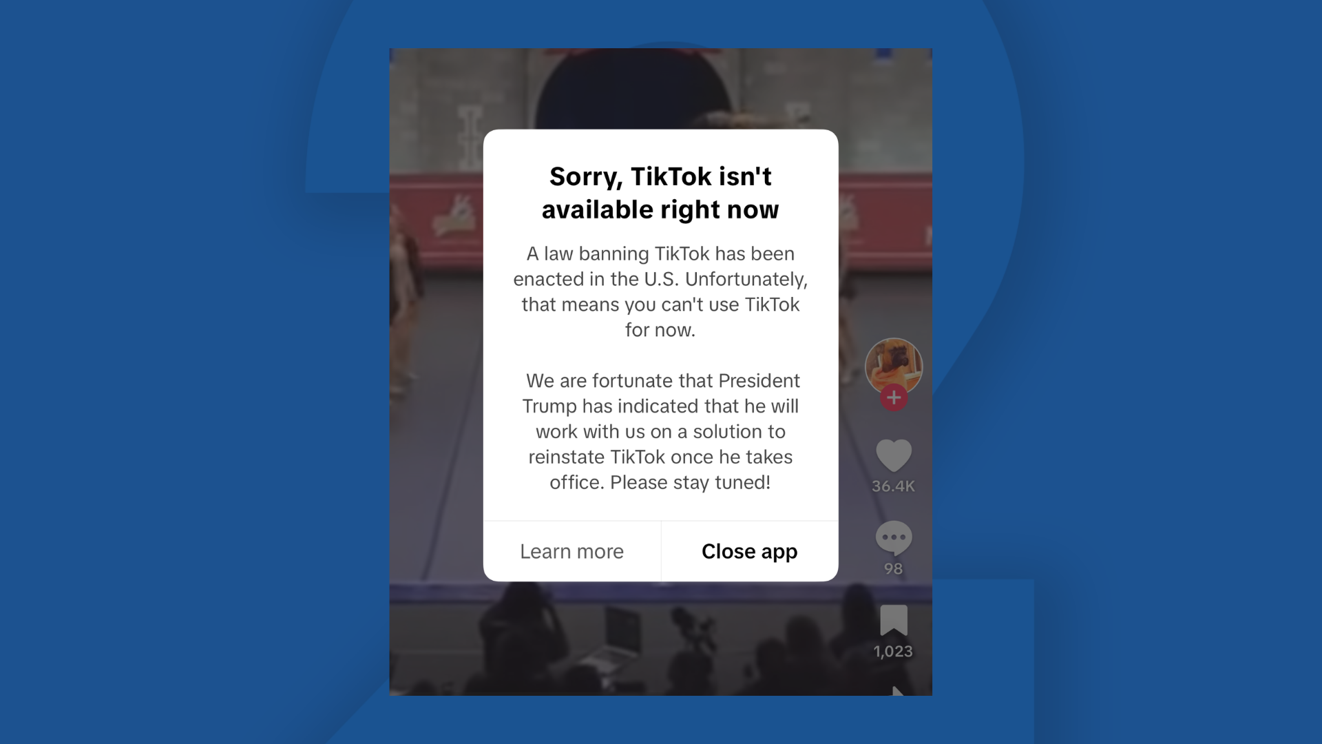 Users report TikTok ban takes effect across the country
