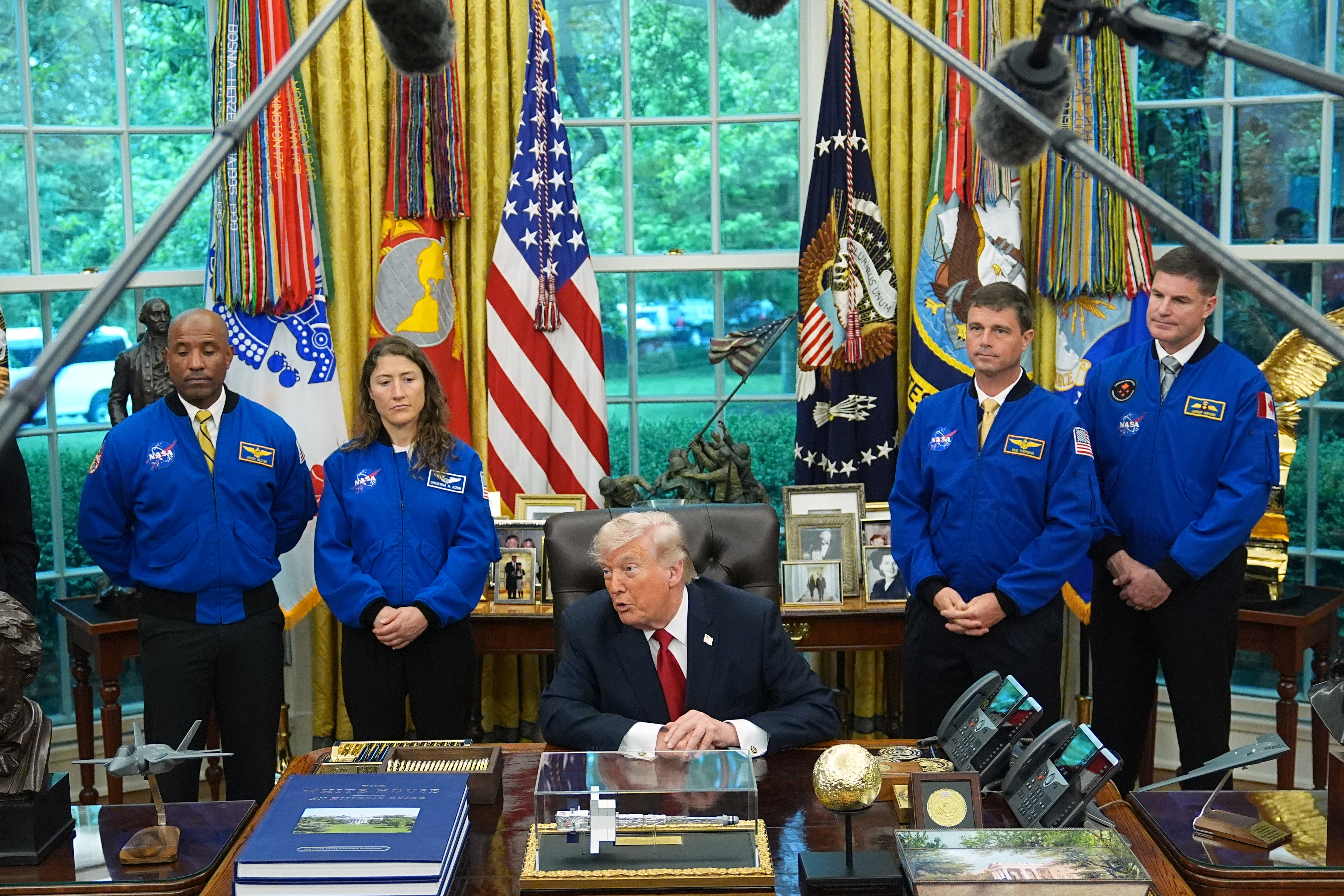 APTOPIX Trump NASA Artemis Moonshot
