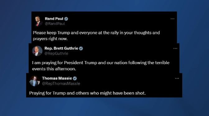 Kentucky politicians react to Trump rally shooting