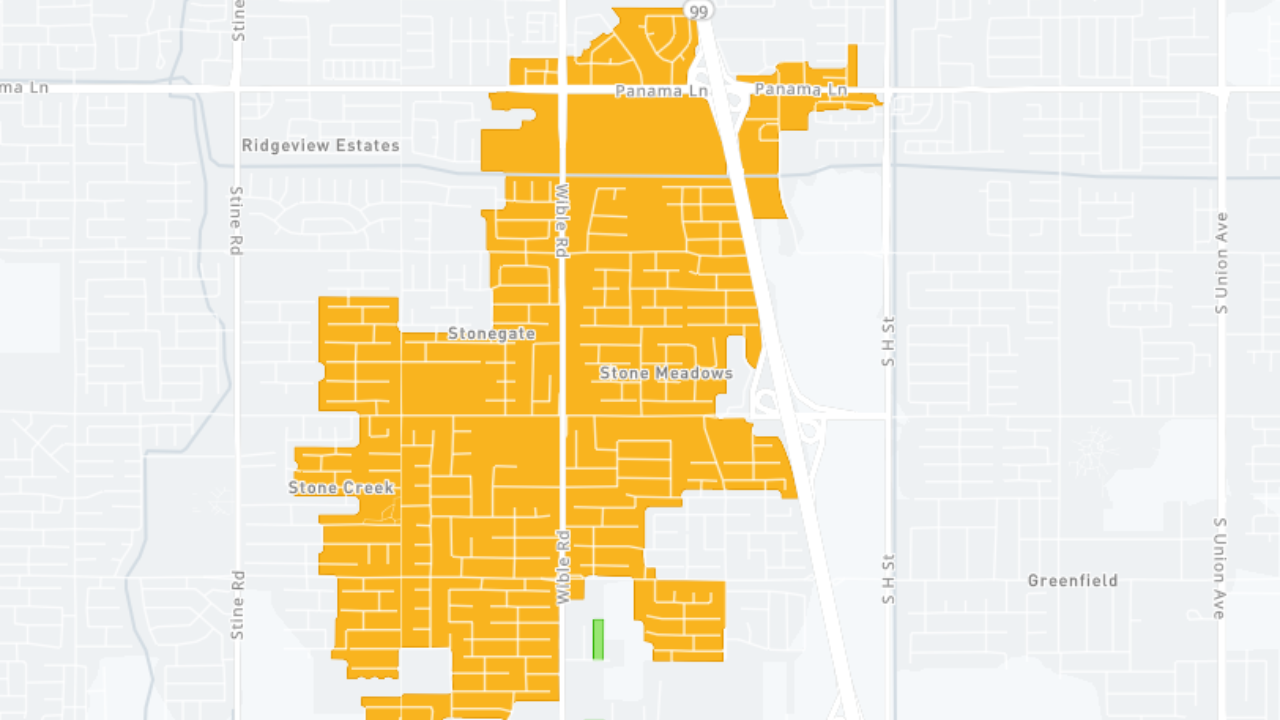 PG&E reporting power outage in Southwest Bakersfield