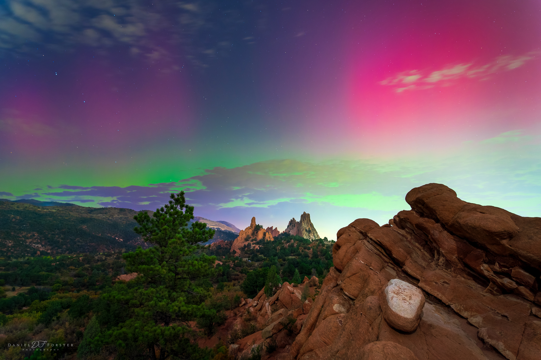 Aurora seen in Colorado Springs last night