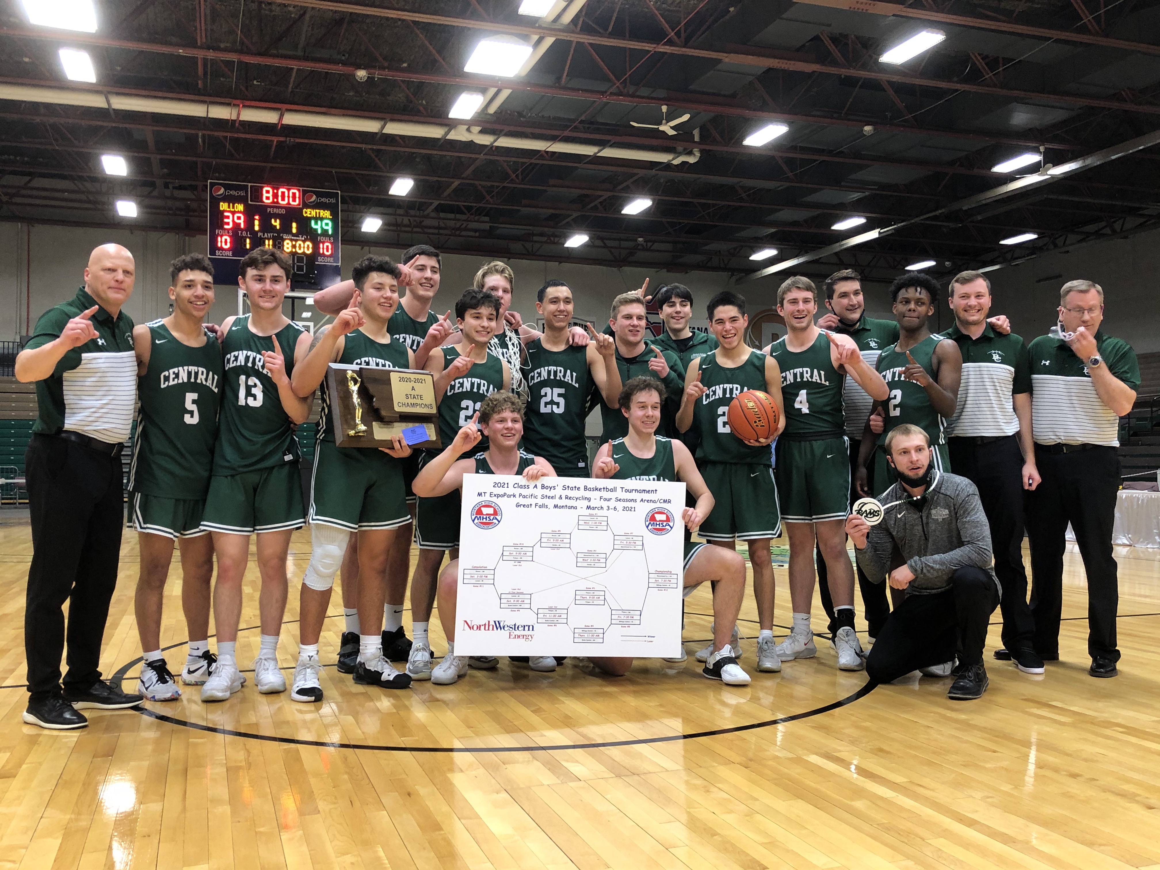 Billings Central boys basketball
