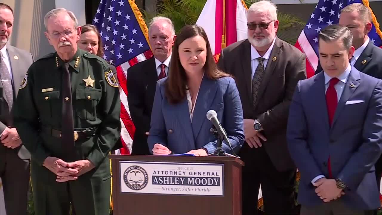 Ashley Moody news conference in Palm Beach Gardens, Feb. 29, 2024