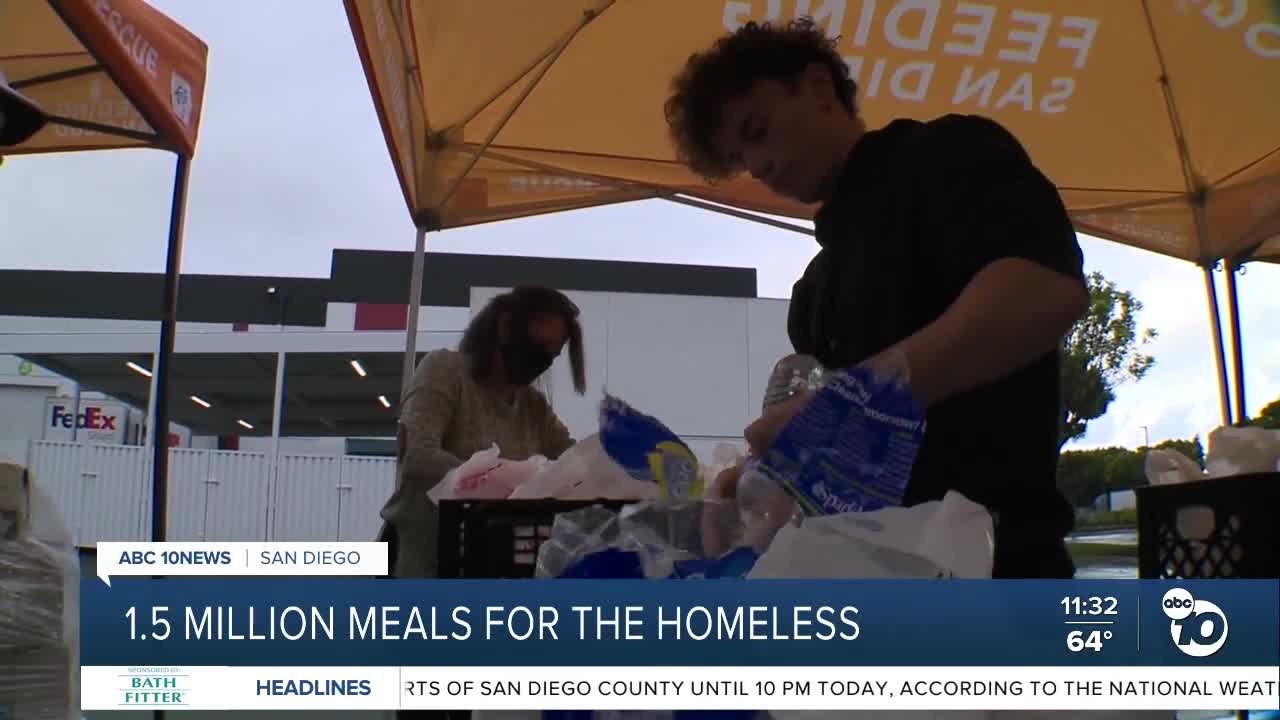 Local organization on track to distribute 1.5 million meals to homeless
