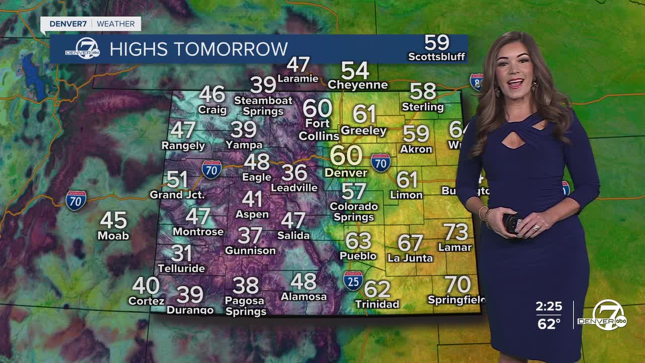 Statewide Highs for Monday, March 3