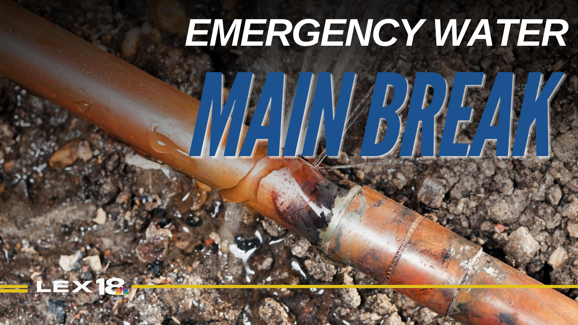 emergency water main break graphic