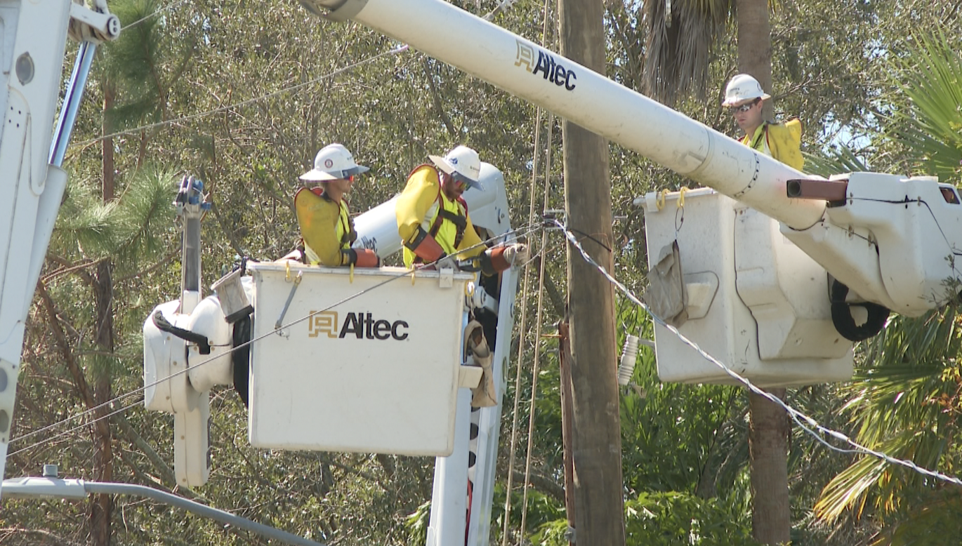 Energy restoration in Pinellas County on 10/14/24