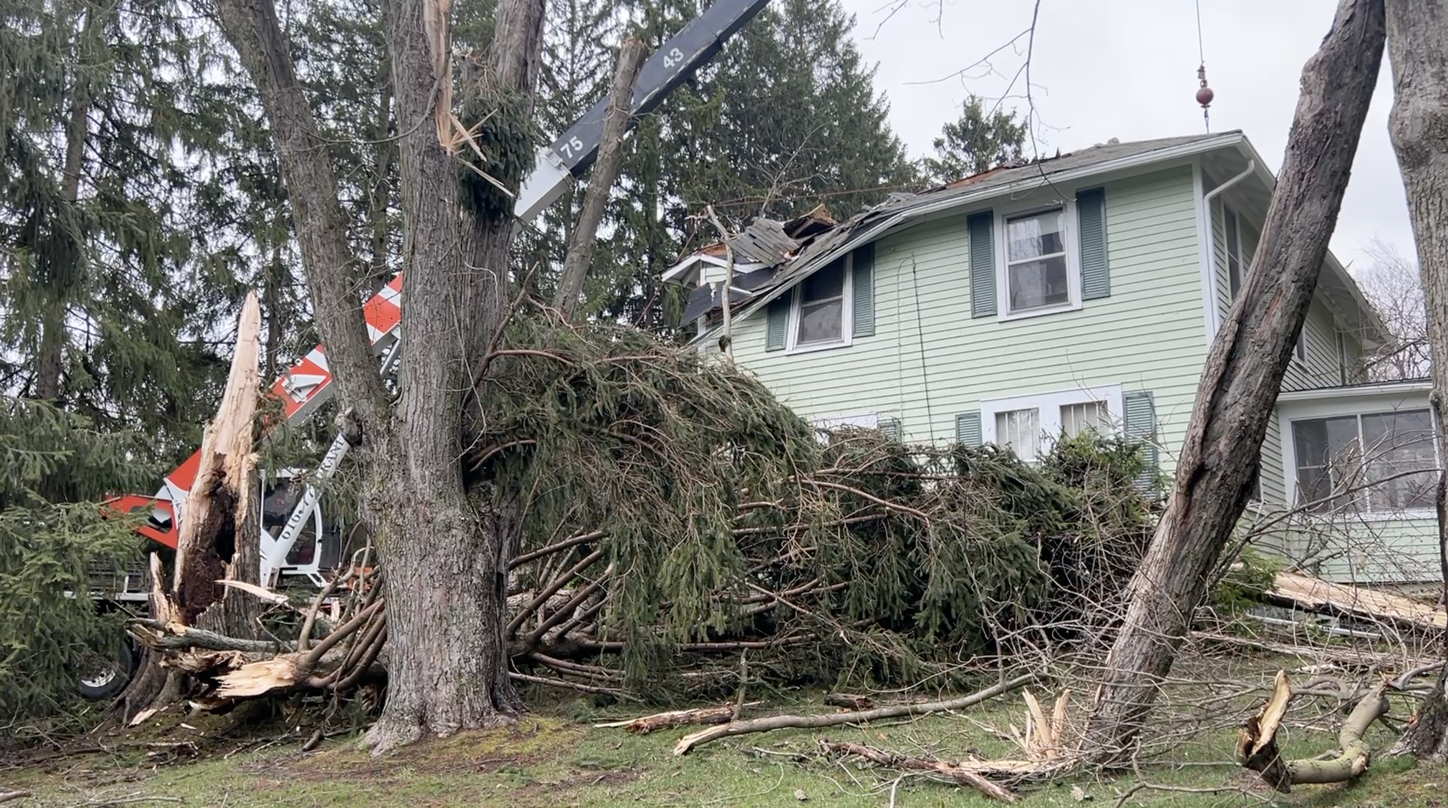 Longtime family home in Cascade damaged in deadly storm.