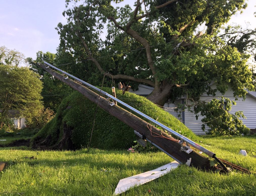 The sun is shedding light on some of the widespread damage across parts of Pendleton following the possible Memorial Day tornadoes. 
