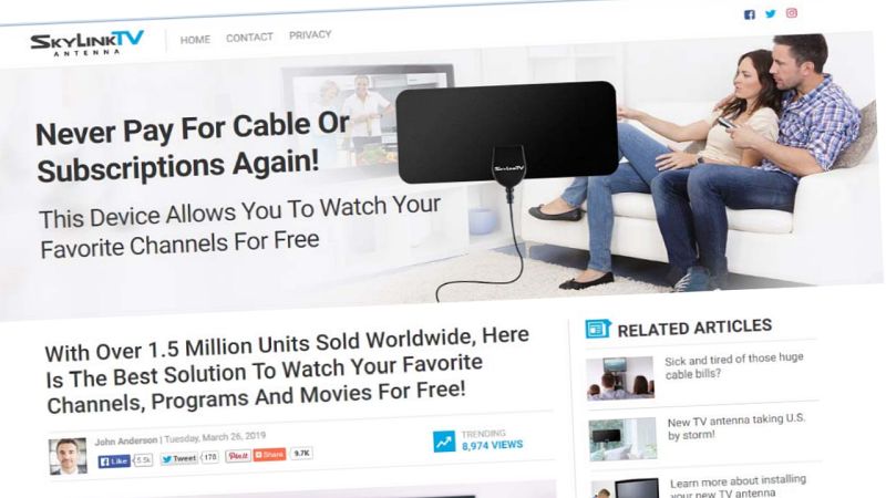 FTC fines TV antenna company