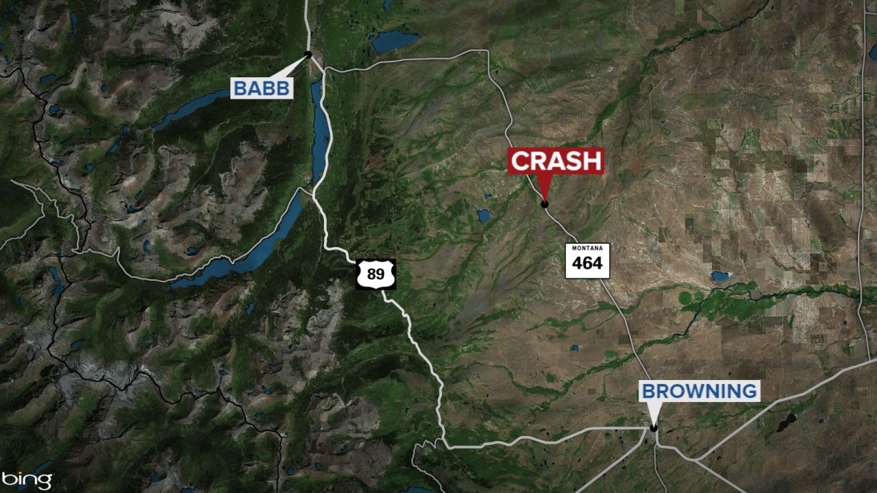 Three people died in a two-vehicle crash in Glacier County on Friday, August 12, 2022.
