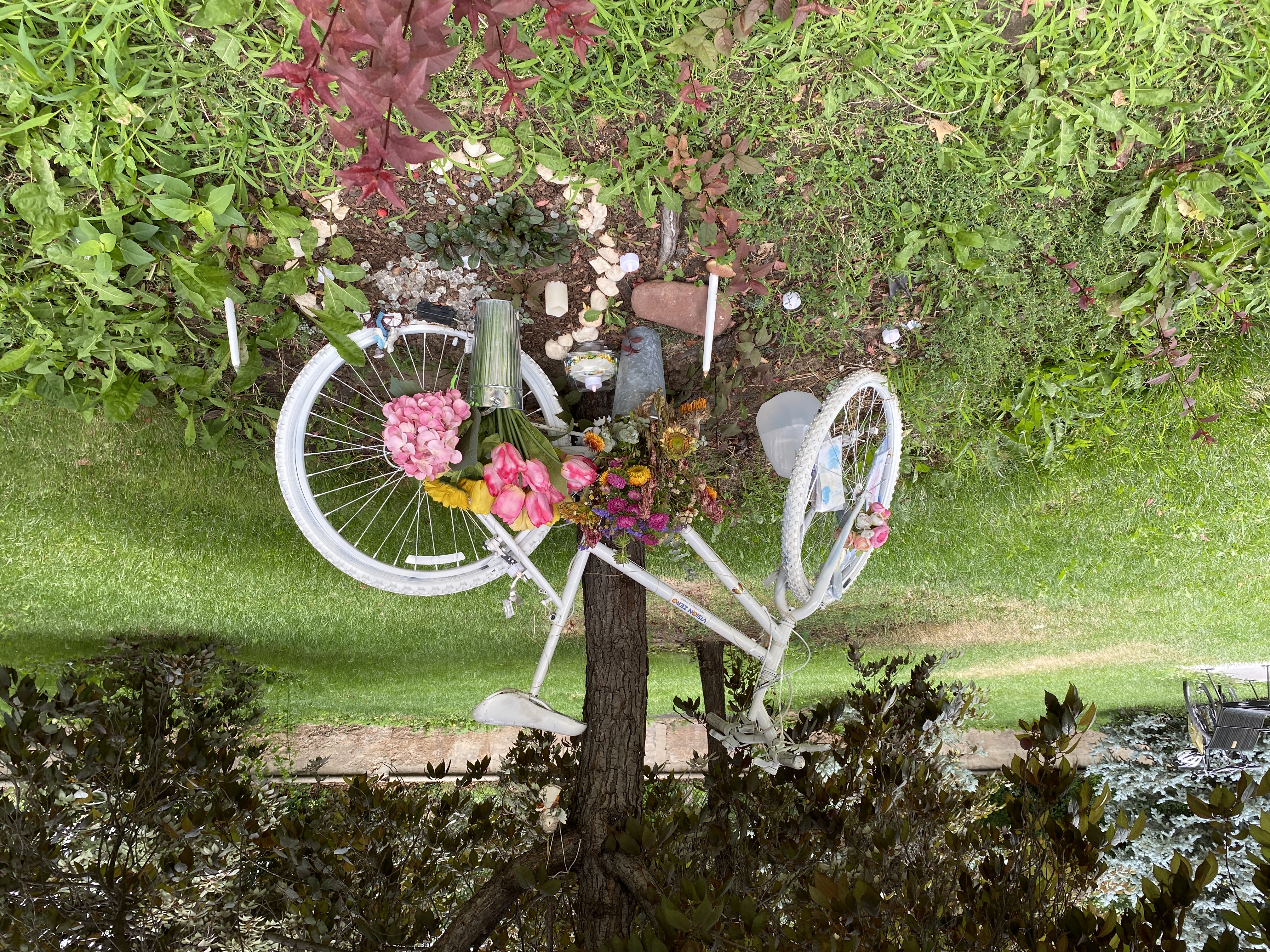 Ghost bike for Alexis Bounds